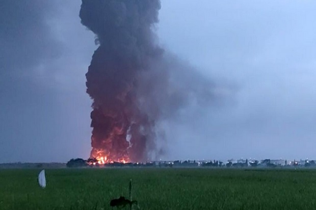 Terjadi Ledakan di Kilang Minyak VI Milik Pertamina Balongan Indramayu