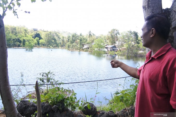 Akibat Siklon Seroja, Muncul Danau Baru Menenggelamkan 2 Hektar Pertanian di Kupang