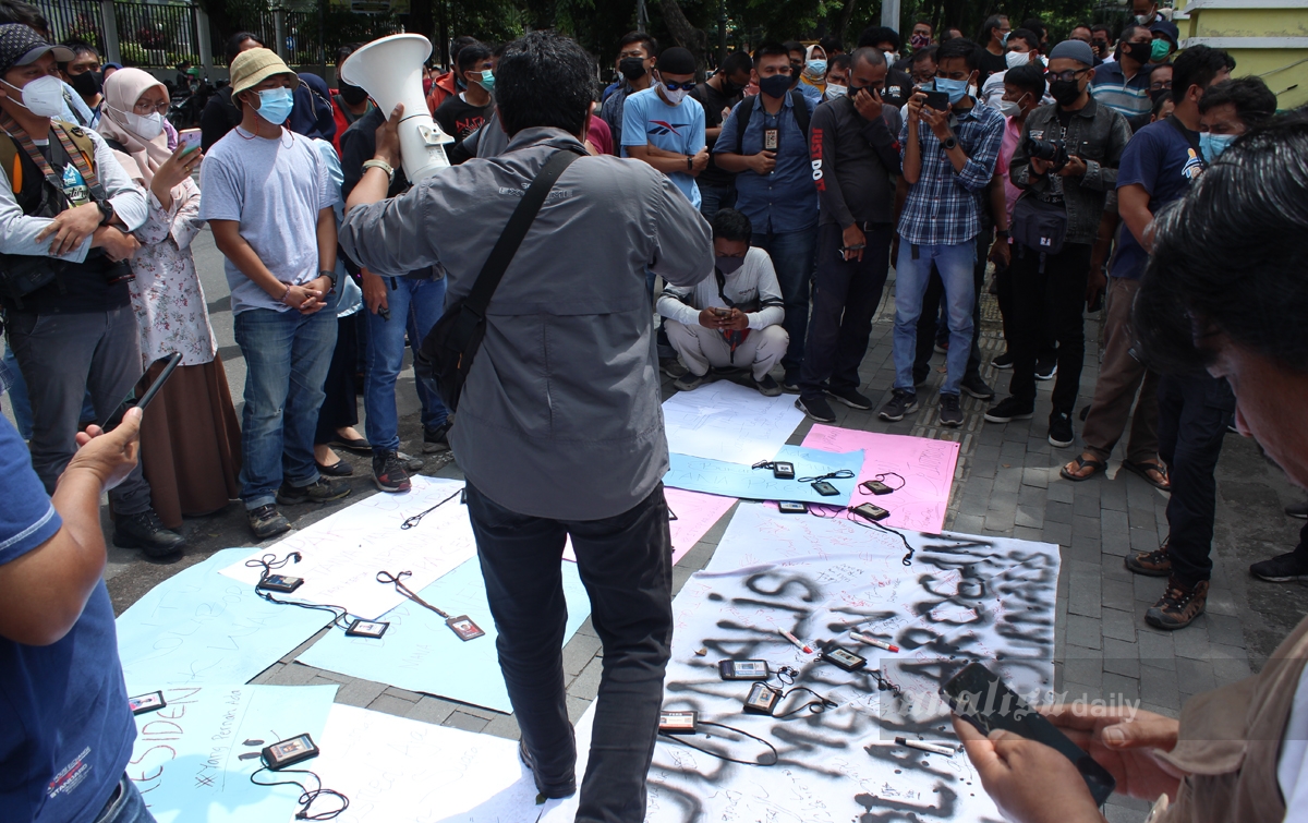 Lapisan Pengamanan Berlebihan, Ratusan Wartawan Memprotes Bobby Nasution