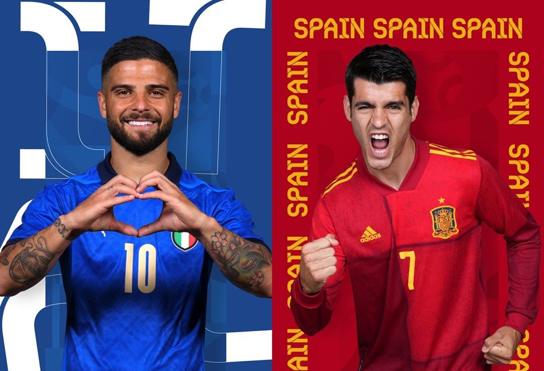 Live Streaming Semifinal Euro 2020 : Italia v Spanyol