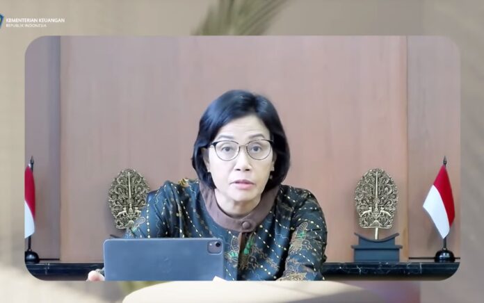 Sri Mulyani dalam konferensi pers APBN Kita periode September 2021.