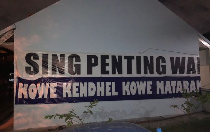 Jelang Laga Derby Mataram, PSIM Dibanjiri Semangat #SingPentingWaniTampil dari Pendukung. (FOTO: Akun Twitter @KabarMataram)