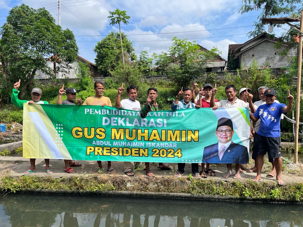 Pembudidaya Ikan Nila Sentono Siap All in Dukung Gus Muhaimin di Pilpres 2024