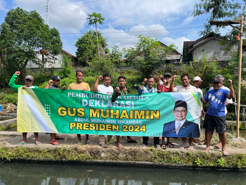 Pembudidaya Ikan Nila Sentono Siap All in Dukung Gus Muhaimin di Pilpres 2024