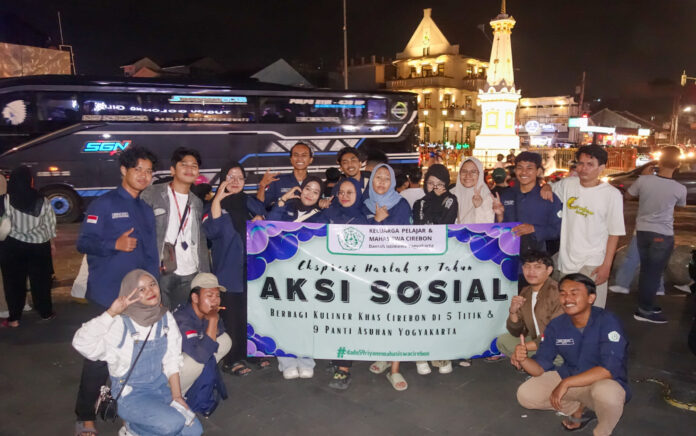 <strong>Ekspresikan Rasa Syukur Hari Lahir Ke-59 Tahun Organisasi, Mahasiswa Daerah  Cirebon di Yogyakarta Lakukan Ini</strong>