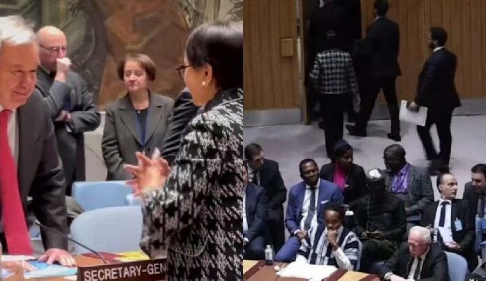 Menlu Walk Out Saat Perwakilan Israel Bicara Di DK PBB