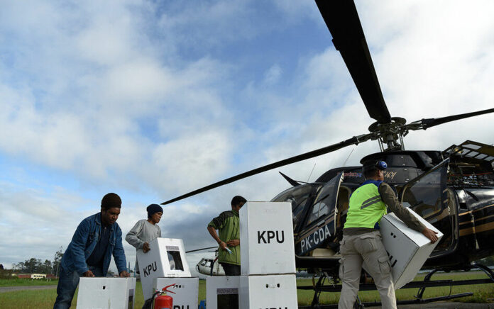 Untuk Pendistribusian Logistik Saat Pemilu, KPU Asmat Siapkan Helikopter